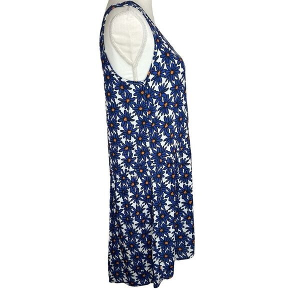Dr. Bloom‎ Boutique Blue Daisy Floral Flowy Shift Sundress Dress Small / Medium - Picture 3 of 7